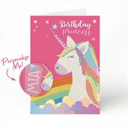 Personalised DD Greeting Card Birthday Unicorn 12.6 x 17.7cm
